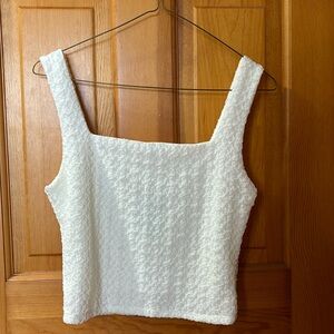 White Tank top (Never Worn). New with tags size Large